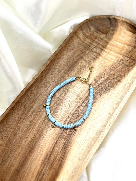 Bracelet perles turquoise Sansa