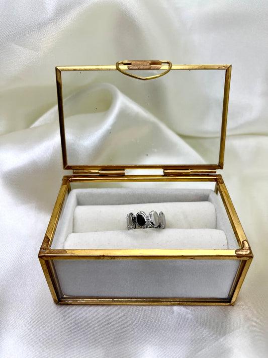 Bague argentée