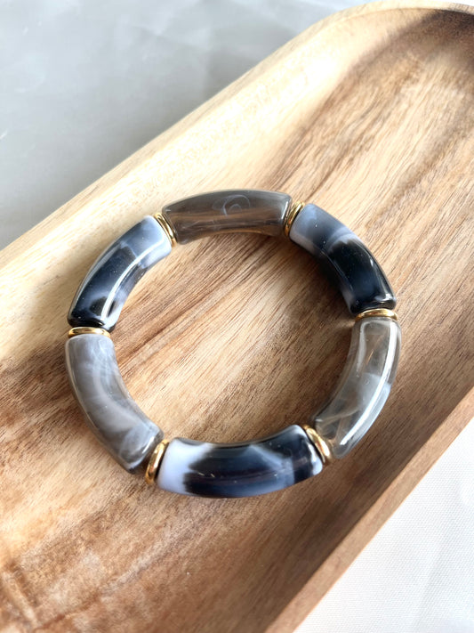 Bracelet doré et gris Zac