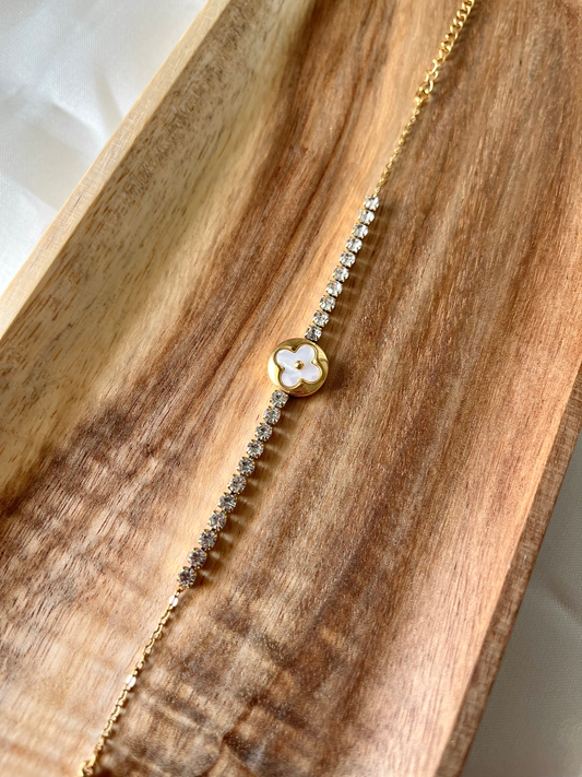 Bracelet doré et strass Ampat